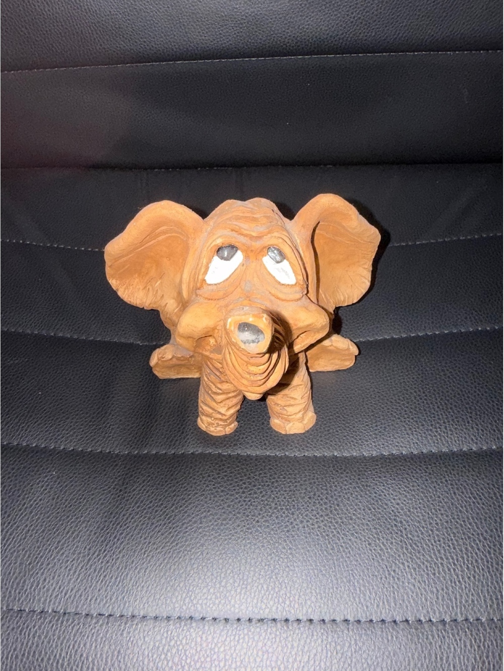 Handmade‎ Wooden Elephant Figurine Sculpture